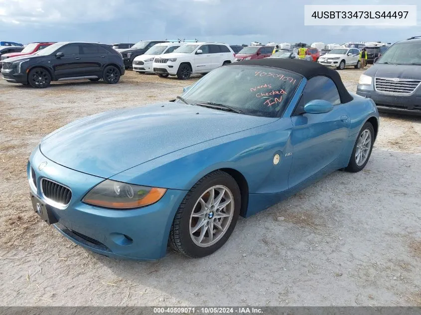 4USBT33473LS44497 2003 BMW Z4 2.5I