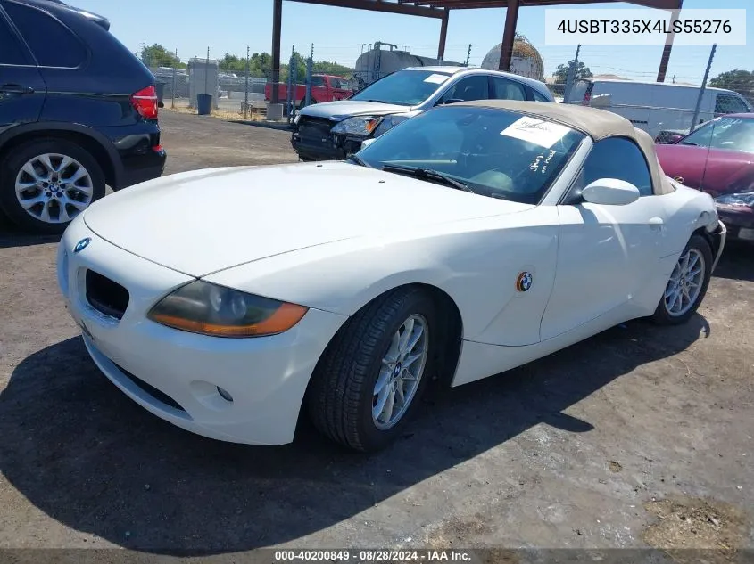 2004 BMW Z4 2.5I VIN: 4USBT335X4LS55276 Lot: 40200849