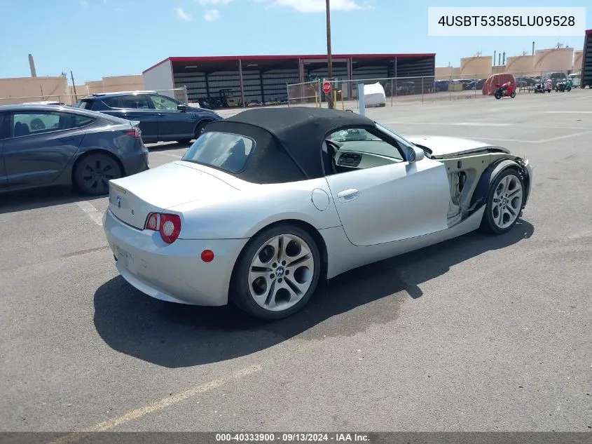 2005 BMW Z4 3.0I VIN: 4USBT53585LU09528 Lot: 40333900