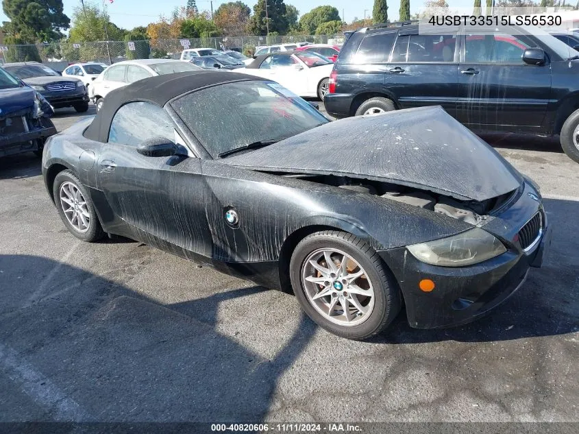 2005 BMW Z4 2.5I VIN: 4USBT33515LS56530 Lot: 40820606