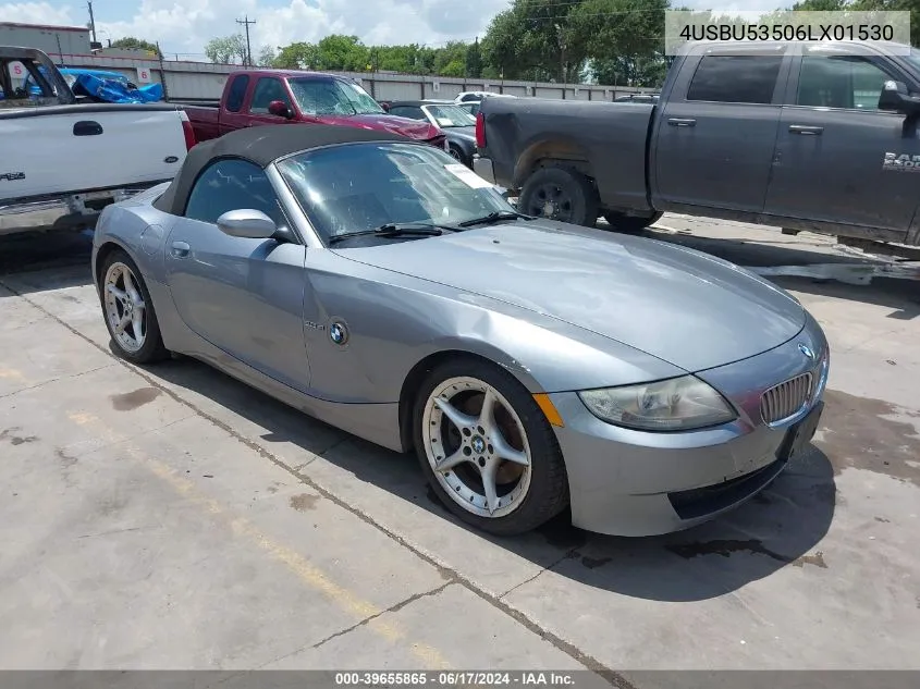 4USBU53506LX01530 2006 BMW Z4 3.0Si