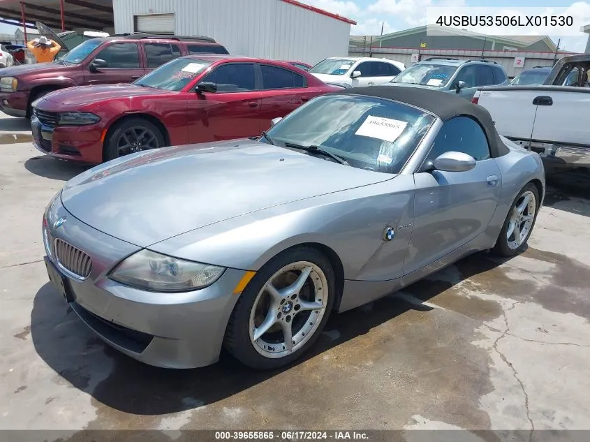 2006 BMW Z4 3.0Si VIN: 4USBU53506LX01530 Lot: 39655865