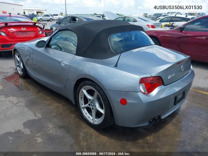 2006 BMW Z4 3.0Si VIN: 4USBU53506LX01530 Lot: 39655865