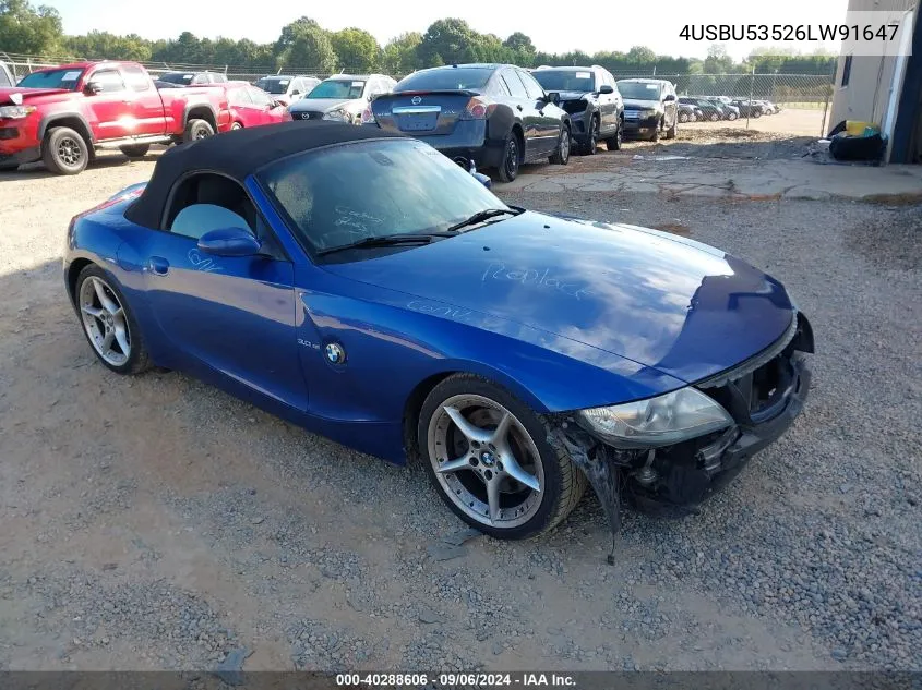 4USBU53526LW91647 2006 BMW Z4 3.0Si