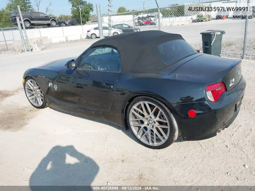 2007 BMW Z4 3.0I VIN: 4USBU33597LW69991 Lot: 40328599