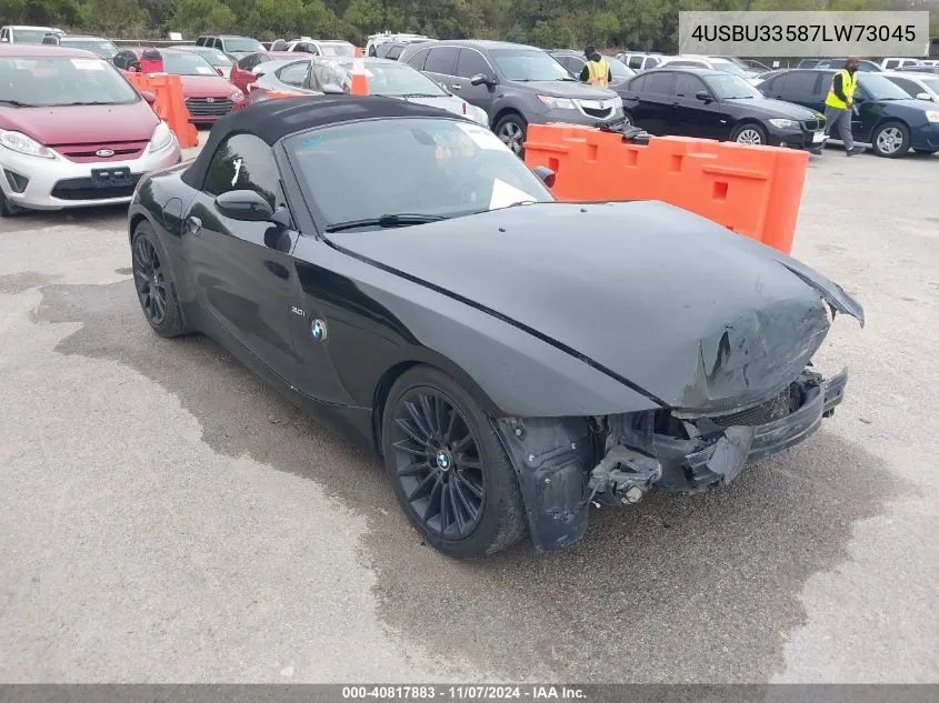 2007 BMW Z4 3.0I VIN: 4USBU33587LW73045 Lot: 40817883