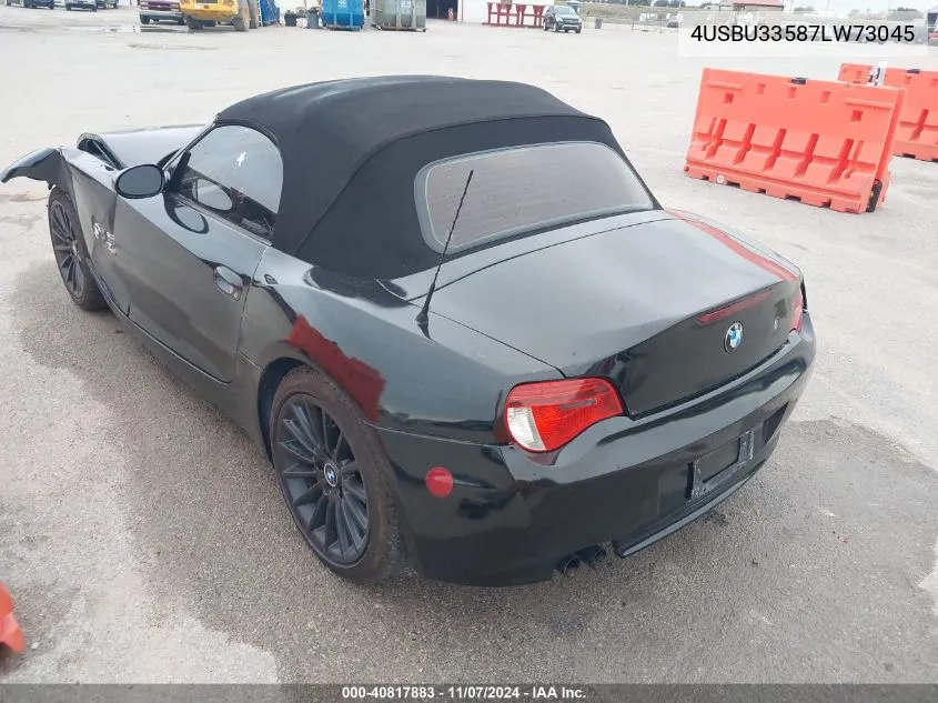 2007 BMW Z4 3.0I VIN: 4USBU33587LW73045 Lot: 40817883