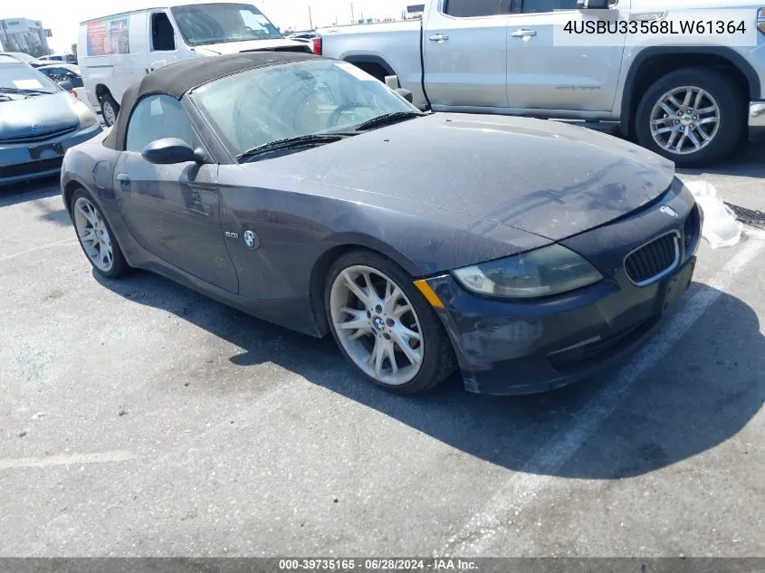 4USBU33568LW61364 2008 BMW Z4 3.0I