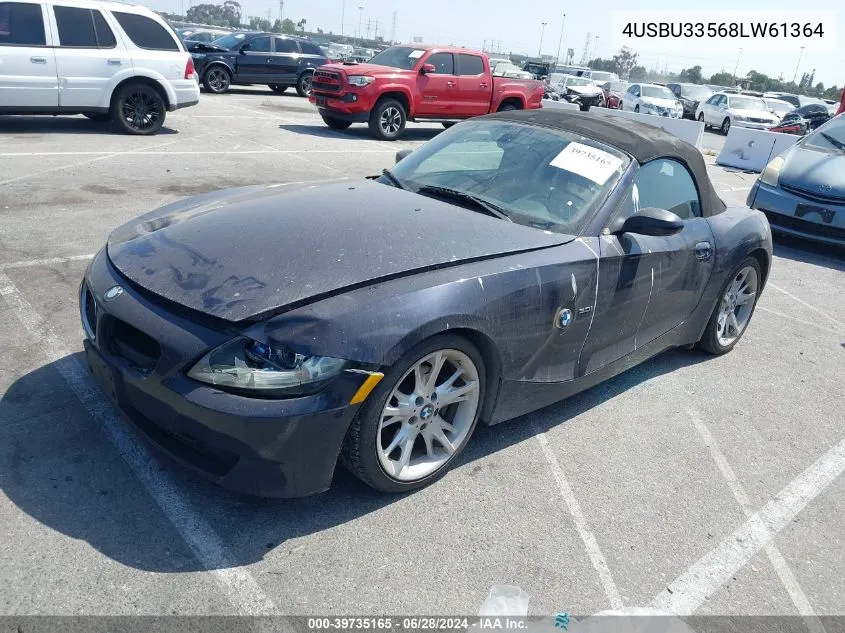 4USBU33568LW61364 2008 BMW Z4 3.0I