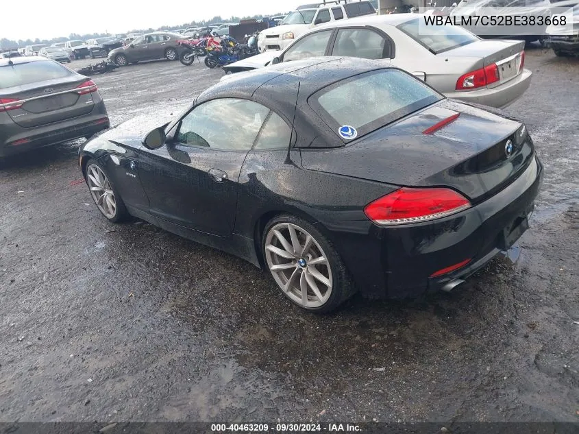 2011 BMW Z4 Sdrive35I VIN: WBALM7C52BE383668 Lot: 40463209