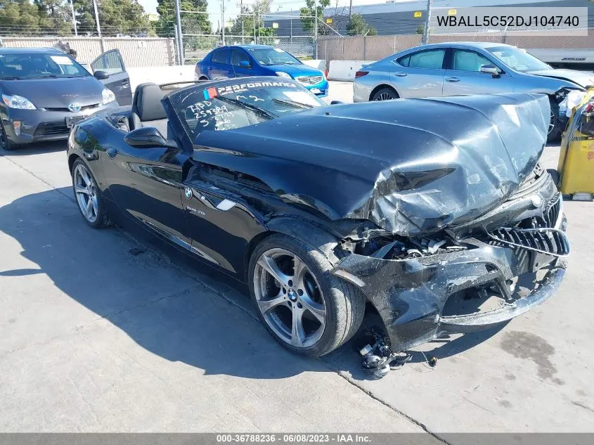 2013 BMW Z4 Sdrive28I VIN: WBALL5C52DJ104740 Lot: 36788236