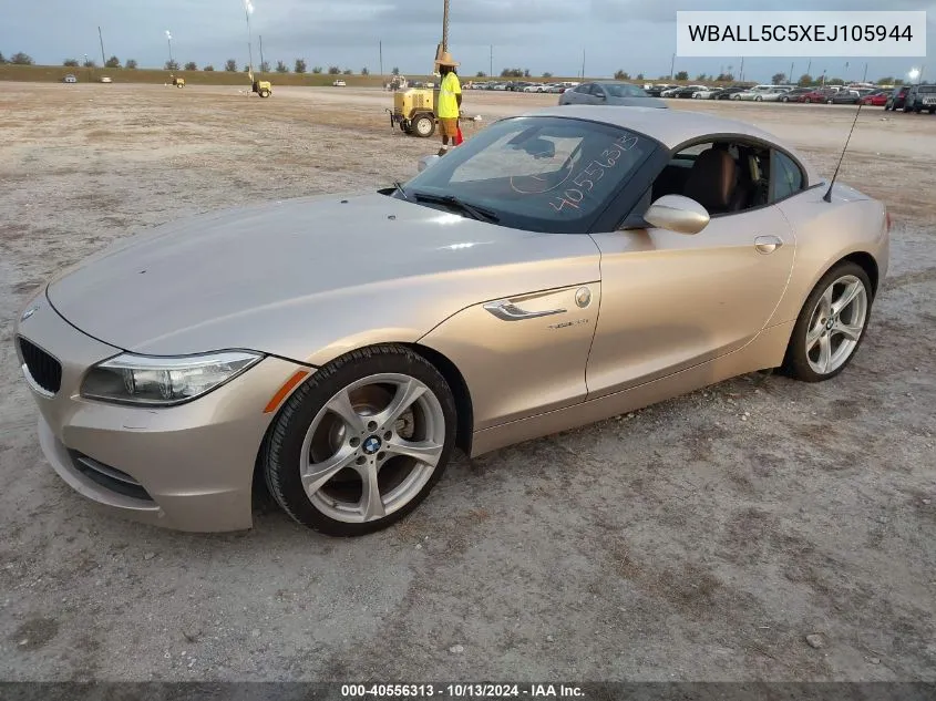 2014 BMW Z4 Sdrive28I VIN: WBALL5C5XEJ105944 Lot: 40556313