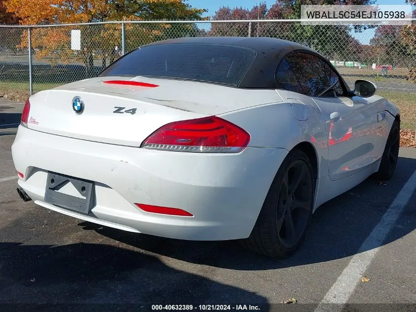 WBALL5C54EJ105938 2014 BMW Z4 Sdrive28I