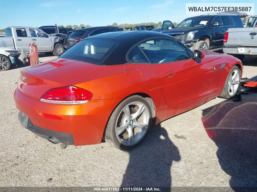 2014 BMW Z4 Sdrive35I VIN: WBALM7C57EE385887 Lot: 40817053