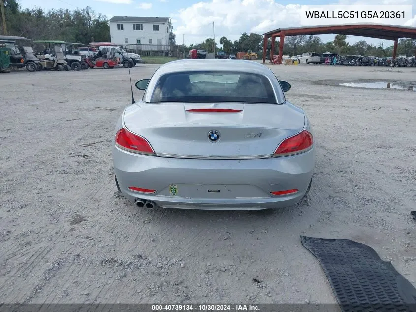 WBALL5C51G5A20361 2016 BMW Z4 Sdrive28I