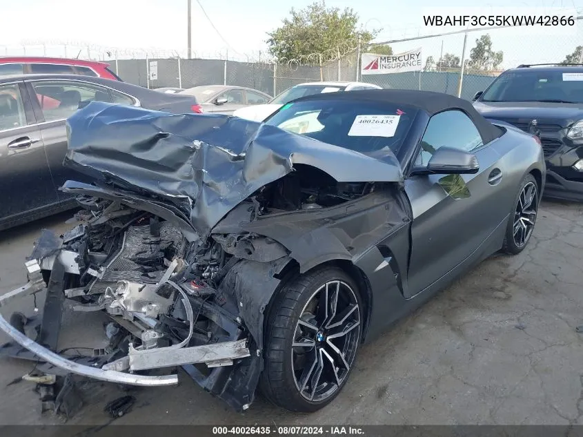 WBAHF3C55KWW42866 2019 BMW Z4 Sdrive30I