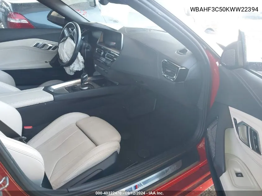 WBAHF3C50KWW22394 2019 BMW Z4 Sdrive30I