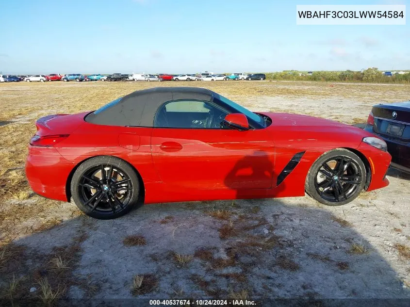 2020 BMW Z4 Sdrive30I VIN: WBAHF3C03LWW54584 Lot: 40537674