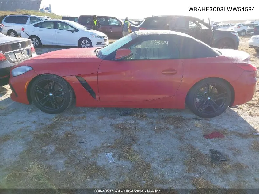 2020 BMW Z4 Sdrive30I VIN: WBAHF3C03LWW54584 Lot: 40537674