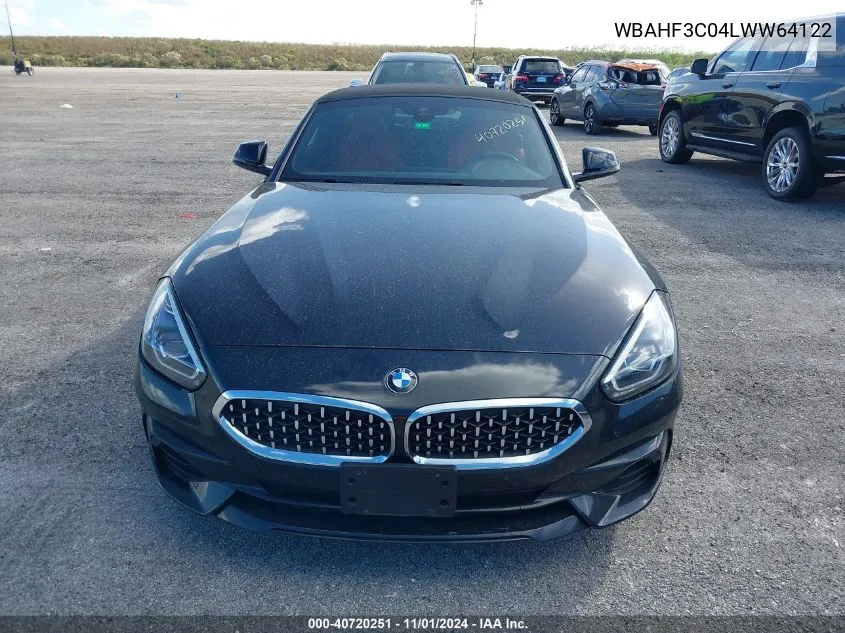 2020 BMW Z4 Sdrive30I VIN: WBAHF3C04LWW64122 Lot: 40720251