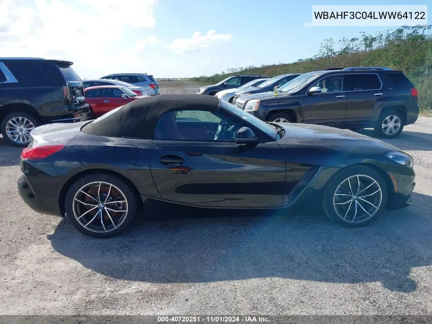 2020 BMW Z4 Sdrive30I VIN: WBAHF3C04LWW64122 Lot: 40720251