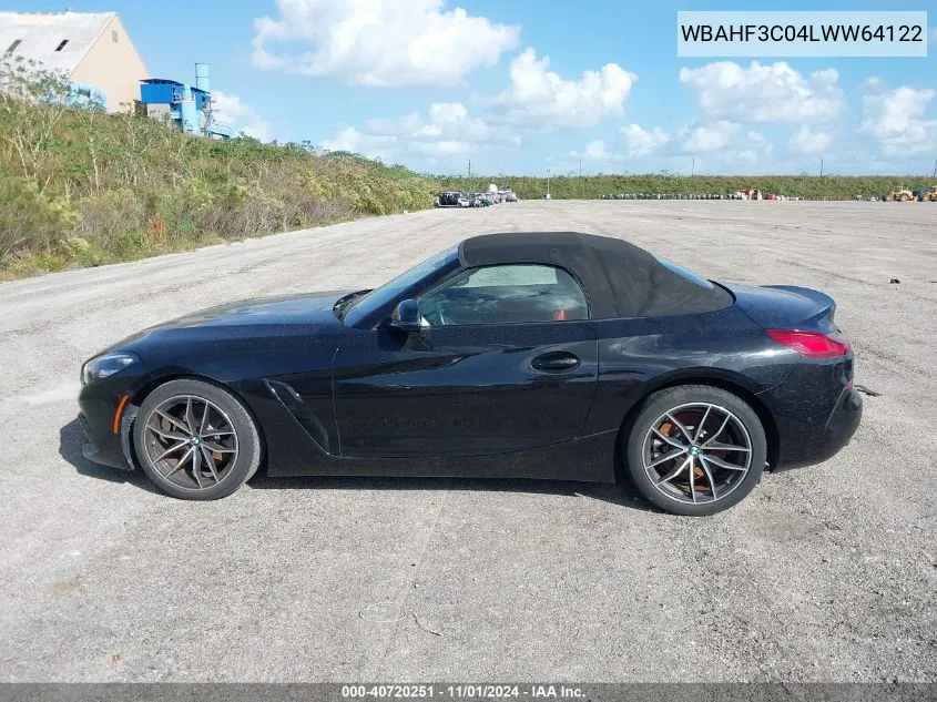 2020 BMW Z4 Sdrive30I VIN: WBAHF3C04LWW64122 Lot: 40720251