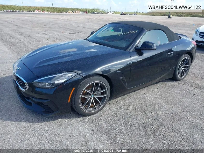 2020 BMW Z4 Sdrive30I VIN: WBAHF3C04LWW64122 Lot: 40720251