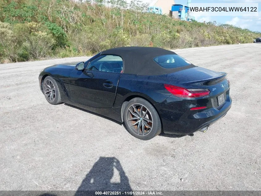 2020 BMW Z4 Sdrive30I VIN: WBAHF3C04LWW64122 Lot: 40720251