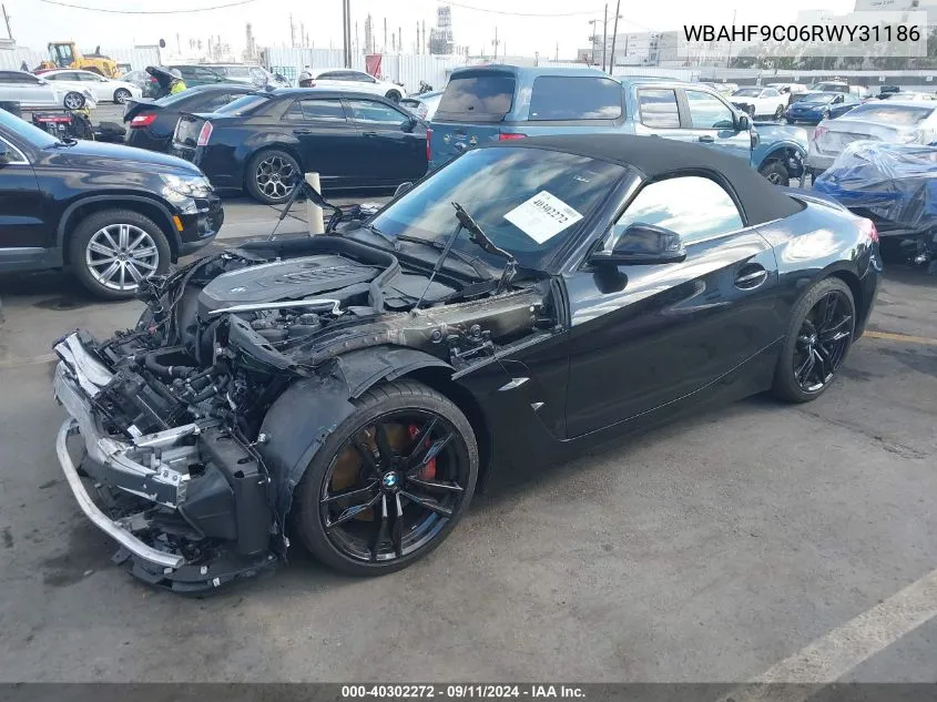 2024 BMW Z4 M40I VIN: WBAHF9C06RWY31186 Lot: 40302272