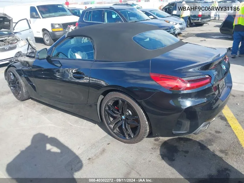 2024 BMW Z4 M40I VIN: WBAHF9C06RWY31186 Lot: 40302272