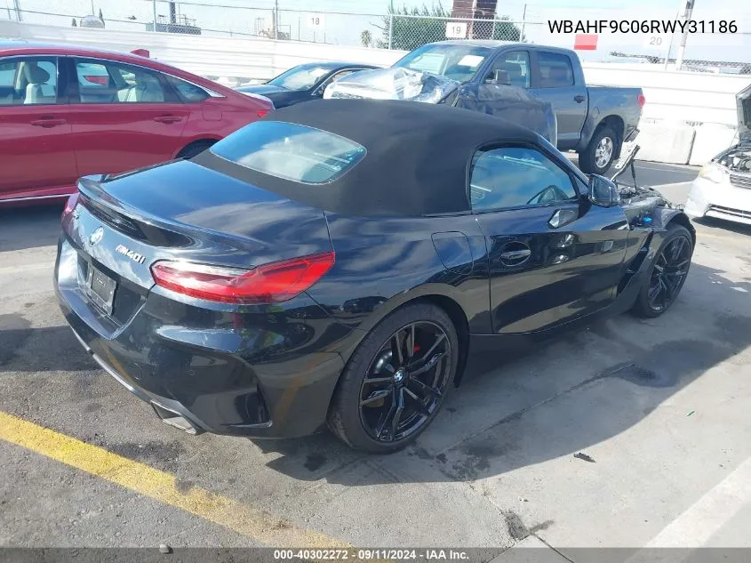 2024 BMW Z4 M40I VIN: WBAHF9C06RWY31186 Lot: 40302272