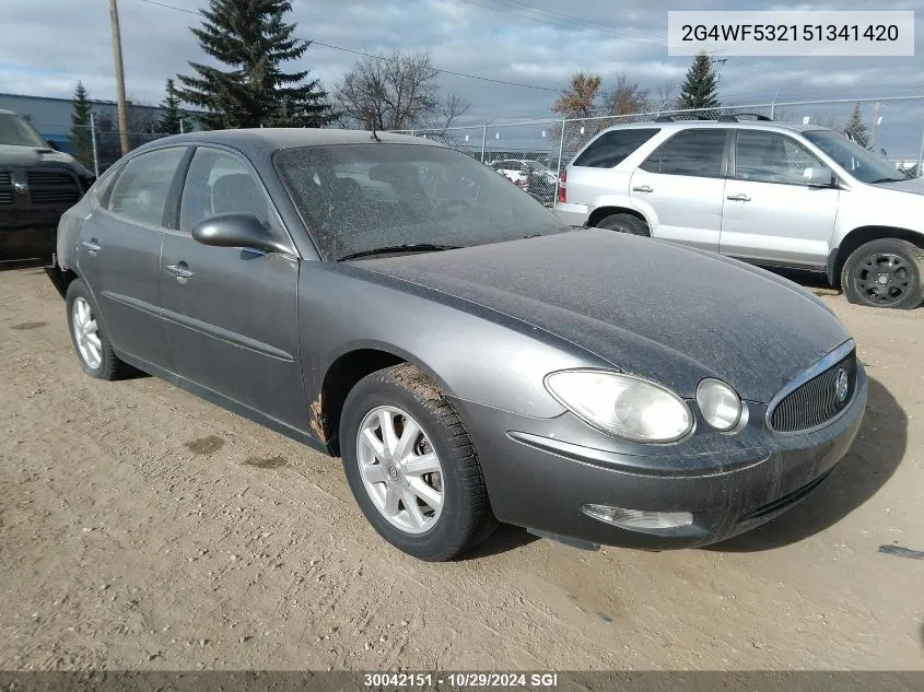 2005 Buick Allure Cx VIN: 2G4WF532151341420 Lot: 30042151