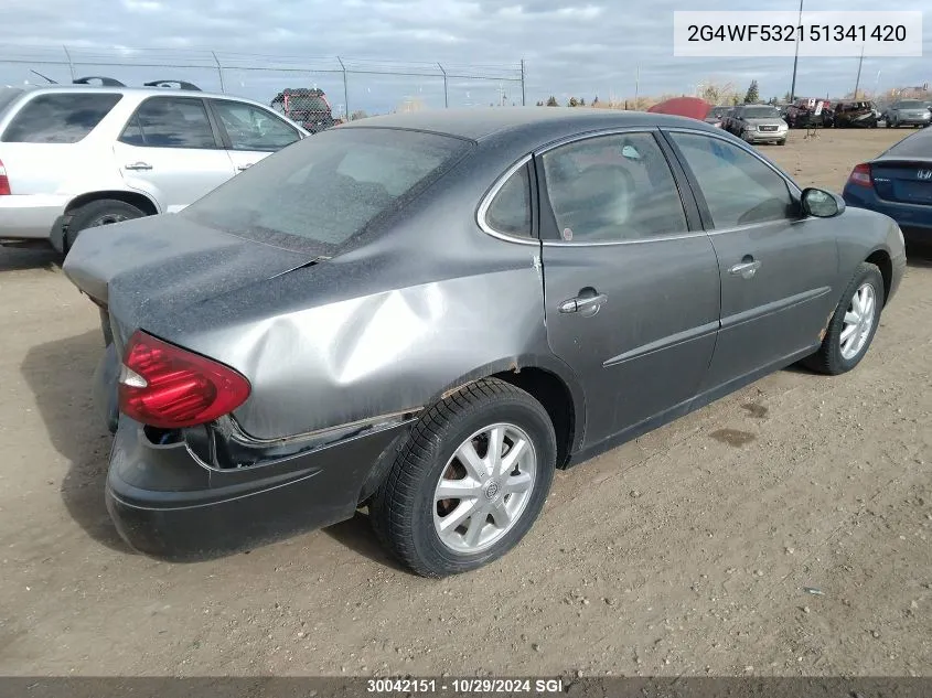 2005 Buick Allure Cx VIN: 2G4WF532151341420 Lot: 30042151