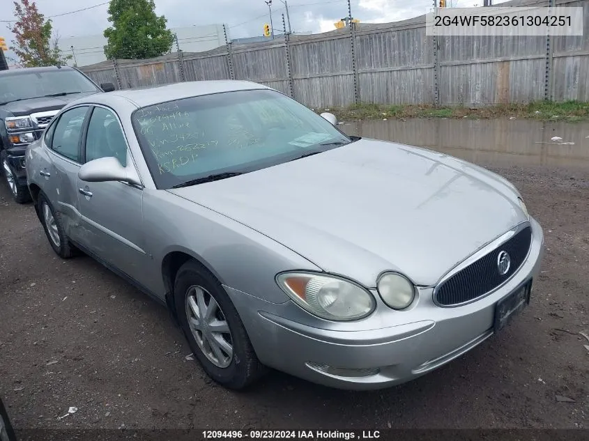 2006 Buick Allure VIN: 2G4WF582361304251 Lot: 12094496