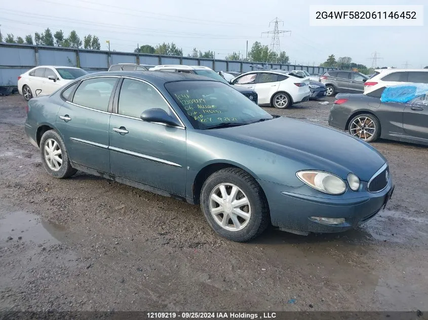 2006 Buick Allure VIN: 2G4WF582061146452 Lot: 12109219