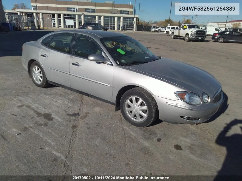 2006 Buick Allure Cx VIN: 2G4WF582661264389 Lot: 20179802