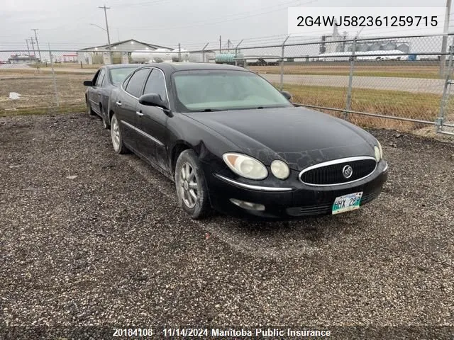 2006 Buick Allure Cxl VIN: 2G4WJ582361259715 Lot: 20184108