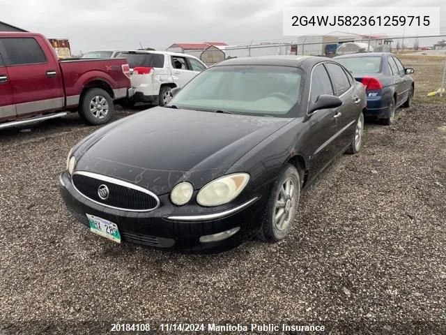 2006 Buick Allure Cxl VIN: 2G4WJ582361259715 Lot: 20184108