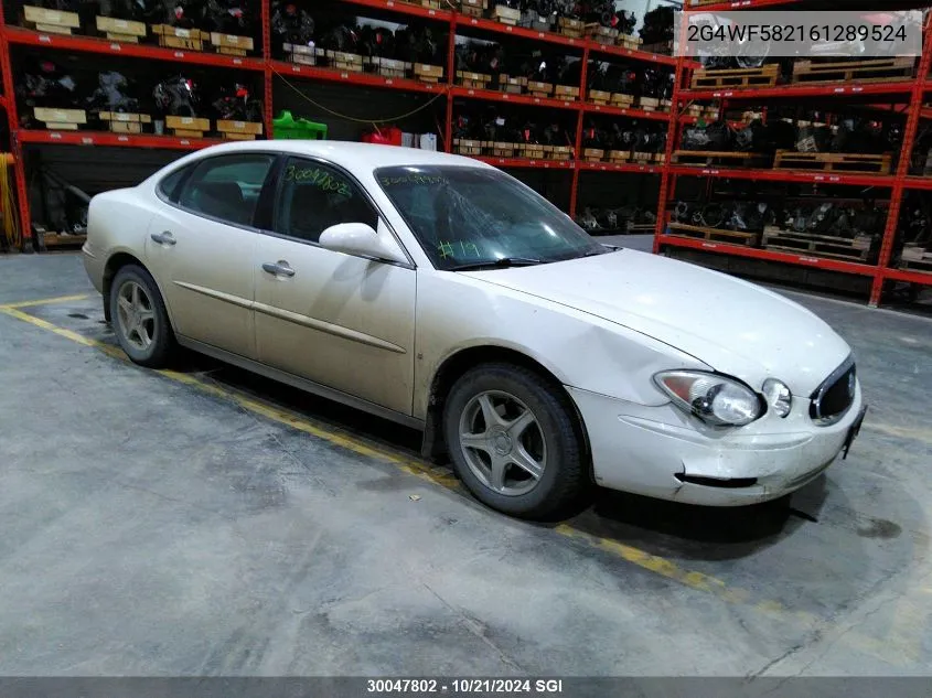 2006 Buick Allure Cx VIN: 2G4WF582161289524 Lot: 30047802