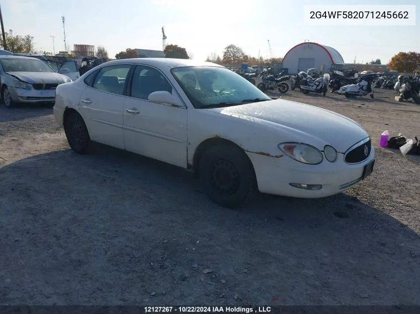 2007 Buick Allure VIN: 2G4WF582071245662 Lot: 12127267