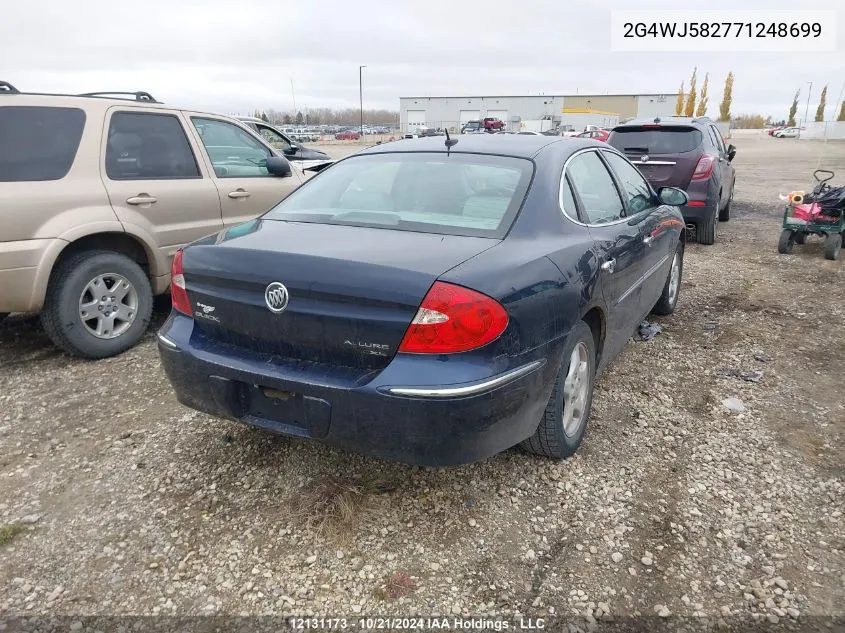 2007 Buick Allure VIN: 2G4WJ582771248699 Lot: 12131173