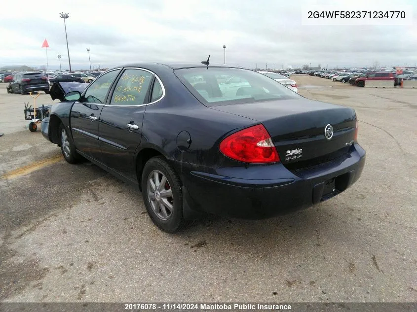 2007 Buick Allure Cx VIN: 2G4WF582371234770 Lot: 20176078