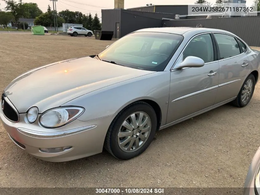 2007 Buick Allure Cxl VIN: 2G4WJ582671187362 Lot: 30047000