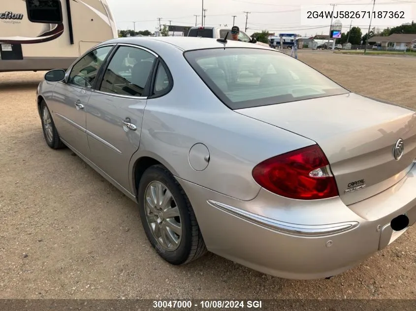 2007 Buick Allure Cxl VIN: 2G4WJ582671187362 Lot: 30047000