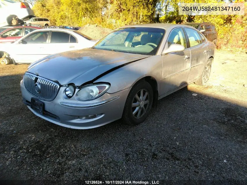 2008 Buick Allure VIN: 2G4WJ582481347160 Lot: 12126524