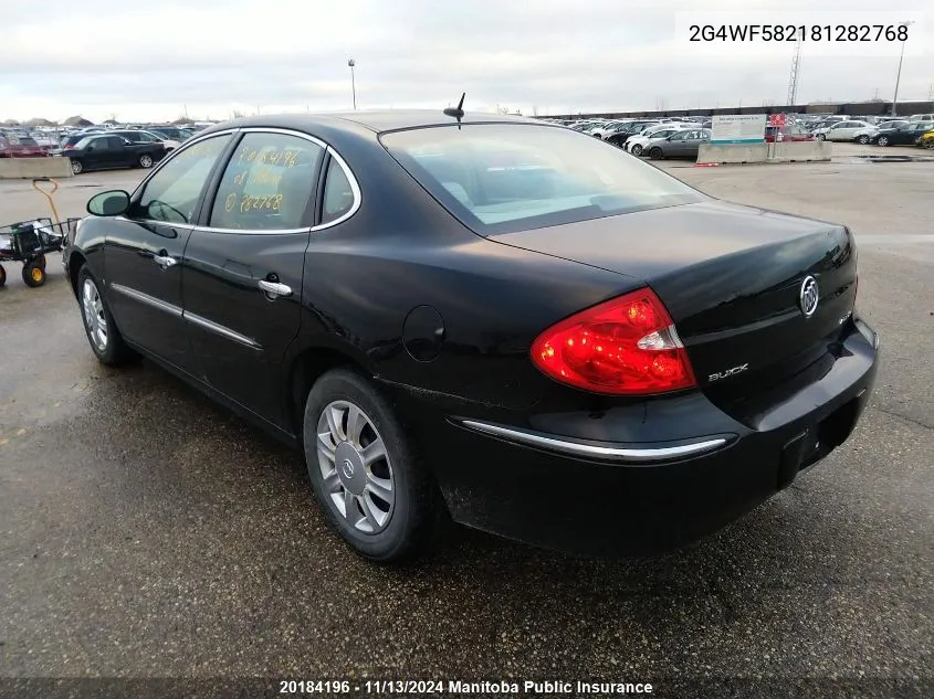 2008 Buick Allure Cx VIN: 2G4WF582181282768 Lot: 20184196