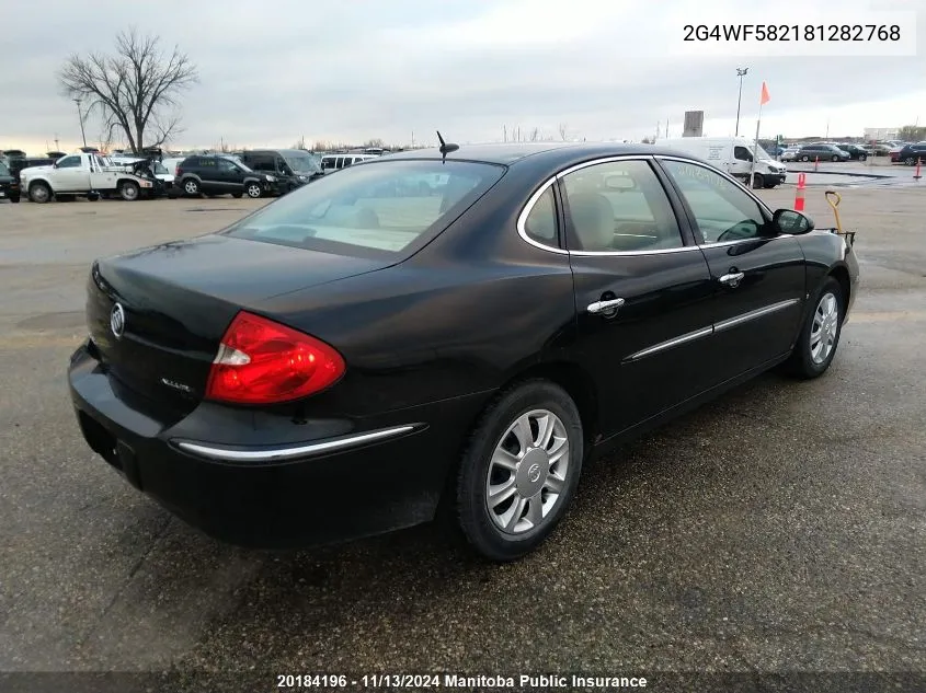 2008 Buick Allure Cx VIN: 2G4WF582181282768 Lot: 20184196