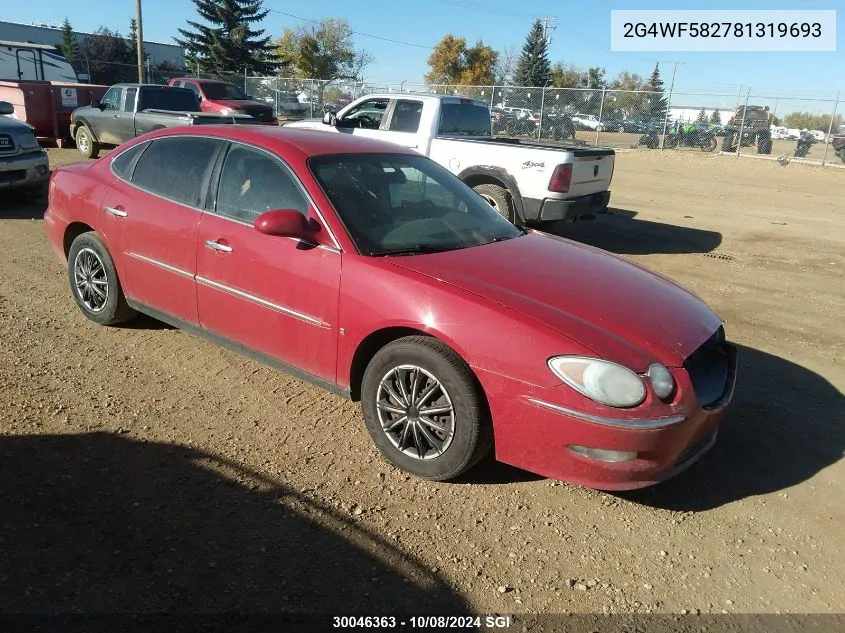 2008 Buick Allure Cx VIN: 2G4WF582781319693 Lot: 30046363