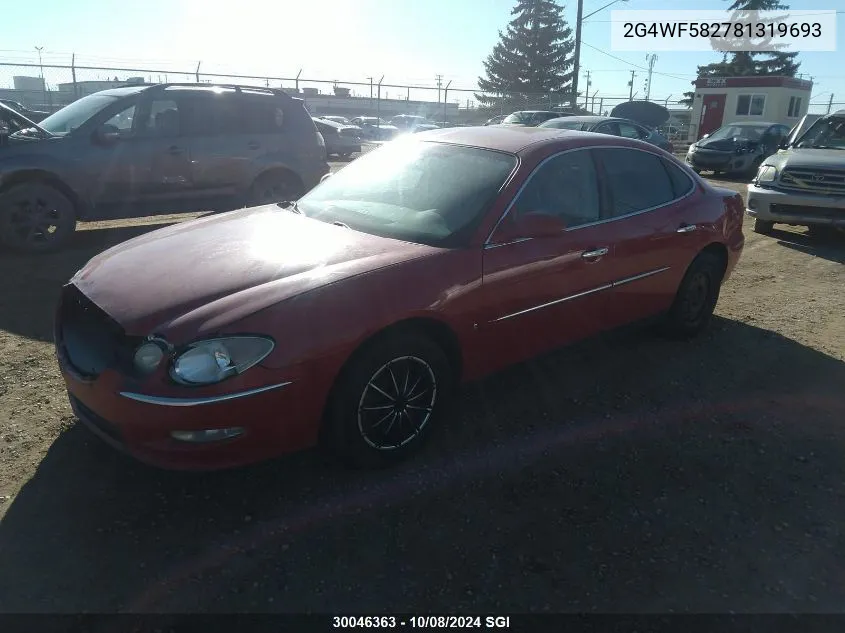 2008 Buick Allure Cx VIN: 2G4WF582781319693 Lot: 30046363