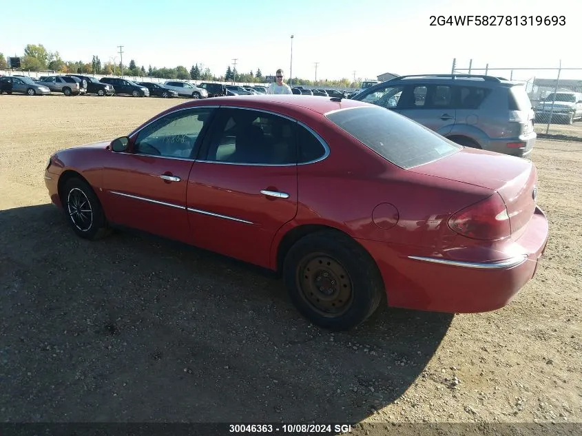 2008 Buick Allure Cx VIN: 2G4WF582781319693 Lot: 30046363